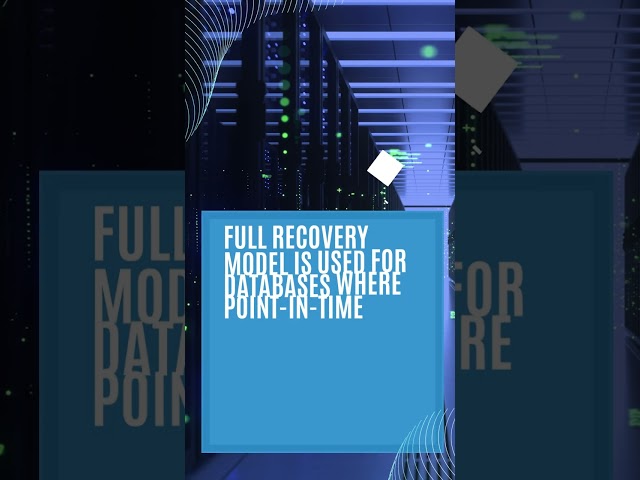 DBA interview questions SQL Server Recovery models