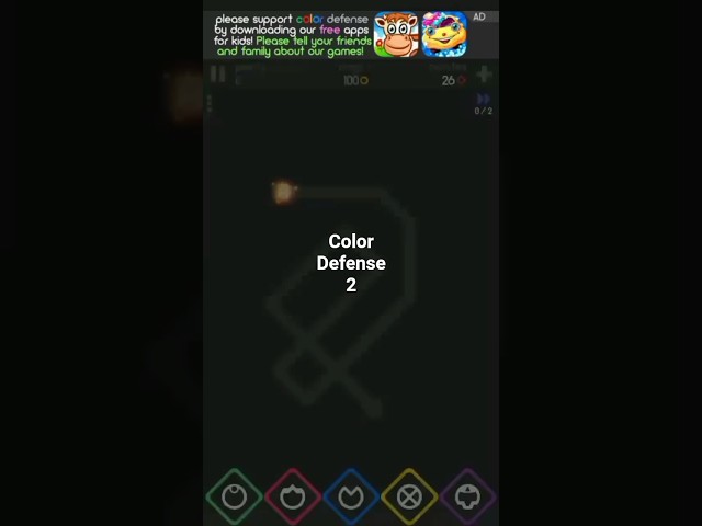 Shorts Color Defense 2 #shorts #videogames