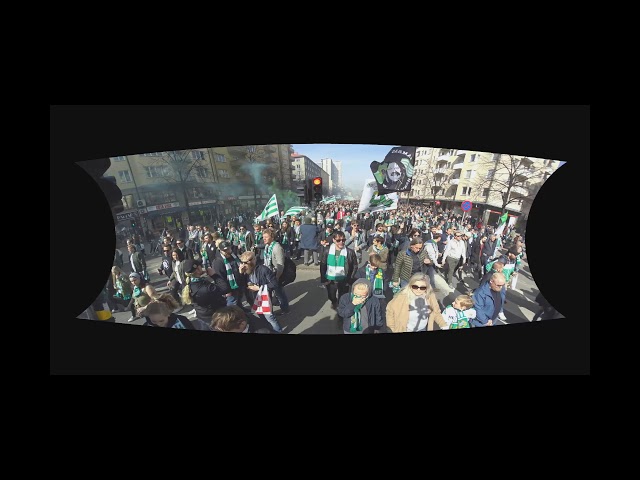 Massive Parade of Football Fans