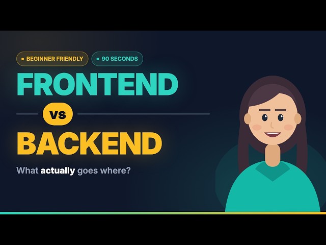 Front End vs Back End | Front End vs Back End Explained |