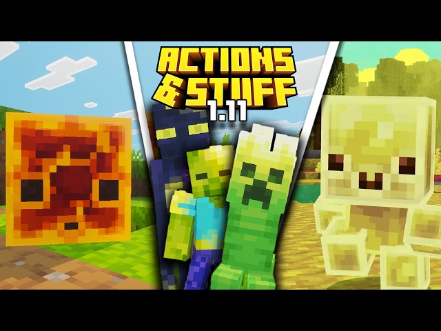 Action & Stuff 1.11 UPDATE!  Every NEW Feature & Easter Eggs (Minecraft Bedrock)