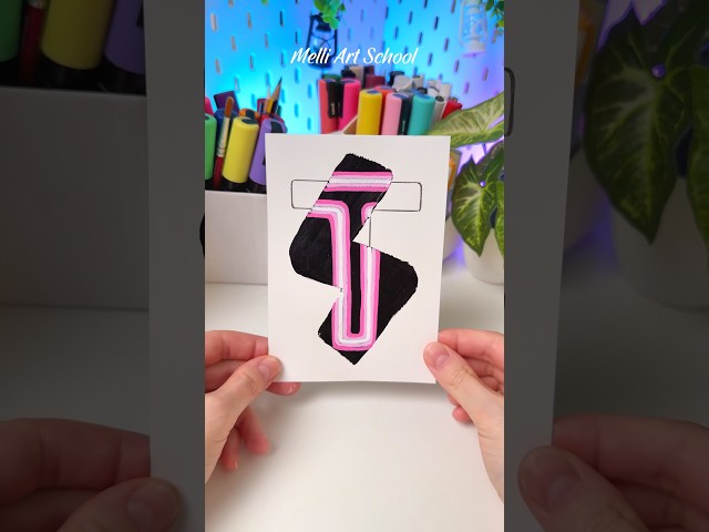 “T” with Glow Art Technique ✨ #shorts #forbeginners