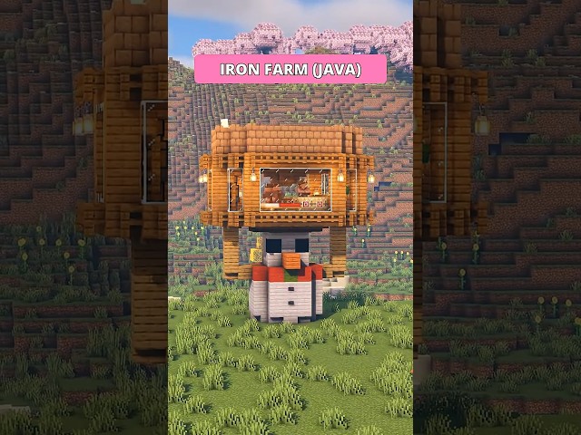 ⬆️ 7 Automatic Farms ⬆️ Bedrock-Java #minecraft