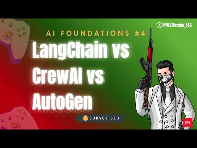 LangChain vs CrewAI vs AutoGen: Which Agent Framework is Best? | AI Foundations #4 🤖⚡