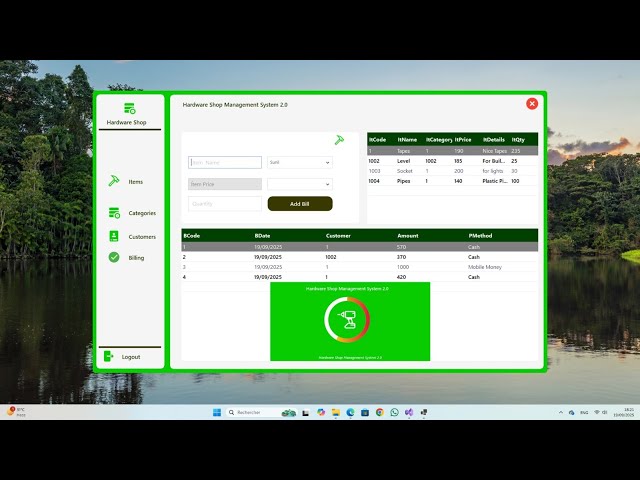 C#Hardware Full Project With Source Code |  Shop Management System
