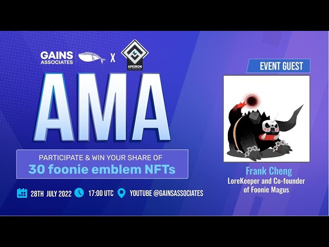 🚨AMA🚨 ApeironNFT x GAINS Associates🐋