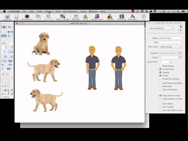 Walk the Dog: A LiveCode First Project
