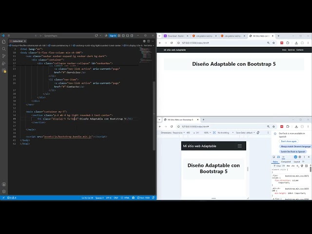 Crea una pagina web con HTML y Bootstrap 5: Tutorial paso a paso