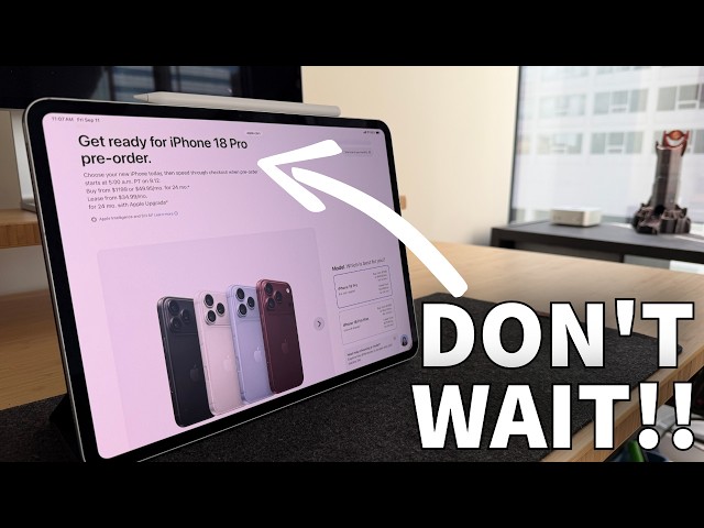 Time to Pre-Order iPhone 18 Pro Max! DON’T WAIT!!! Worth the Upgrade!