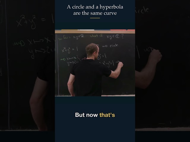 A circle and a hyperbola are the same curve #maths #education #science