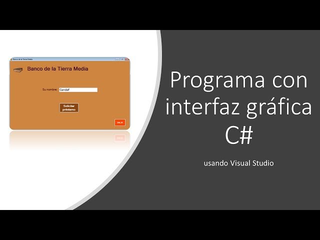 How to create a GUI program in C# from scratch - Full tutorial