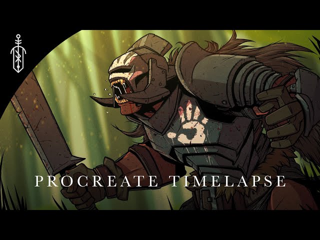 Uruk Hai // Digital Painting Process // Procreate Timelapse