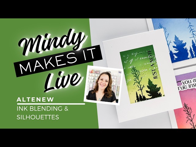 Ink Blended Backgrounds for Silhouette Cards | Altenew Woodland Silhouette