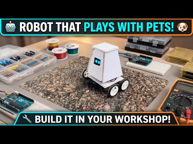Build a Robot That Plays With Pets! | Full Circuit & Code Tutorial
