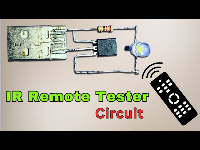 Diy IR Remote Tester Circuit | Diy Remote Tester
