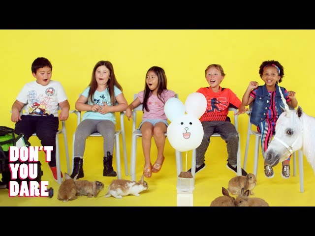 We Challenged Kids to Not Move with Dunk Tank and Unicorn! | Don’t You Dare | HiHo Kids