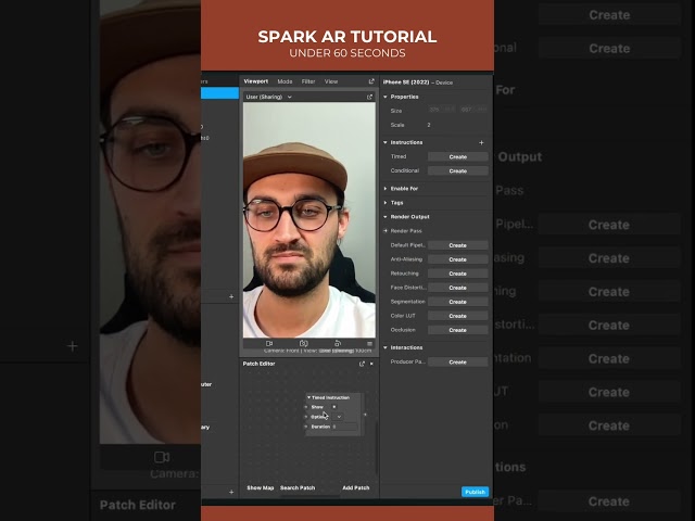 Add Timed Instructions to your Instagram Filter! ⏳ | Spark AR Studio Shorts Tutorial