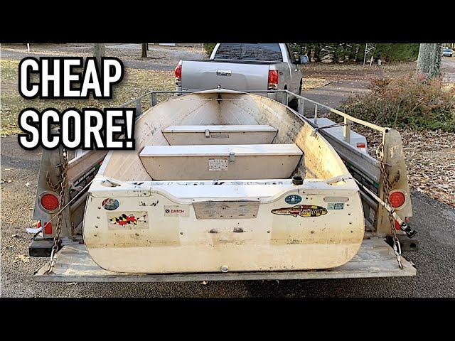 Cheap old 14 foot aluminum boat - tiny boat shopping