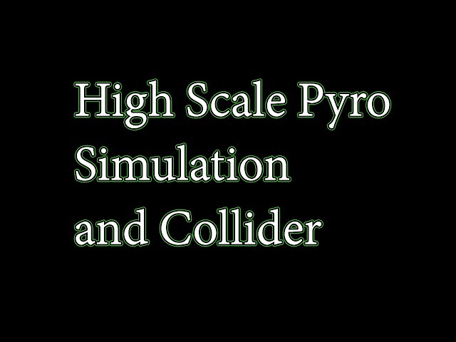 High scale Pyro simulation With Collider || Houdini Tutorial