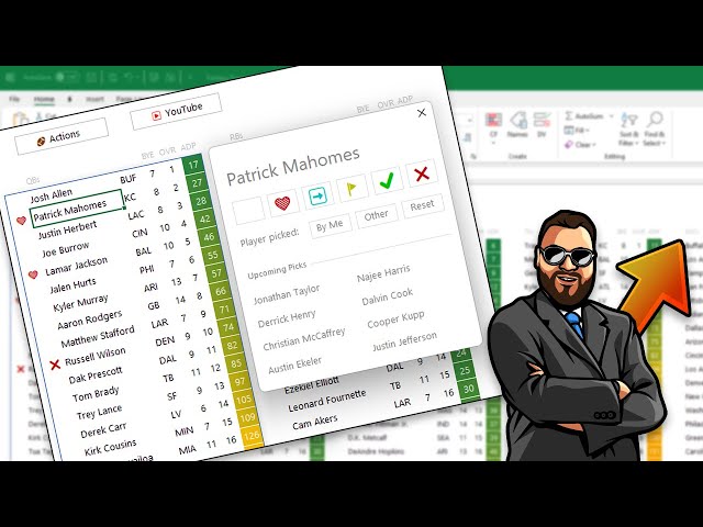 Excel Fantasy Football Helper 2022 π