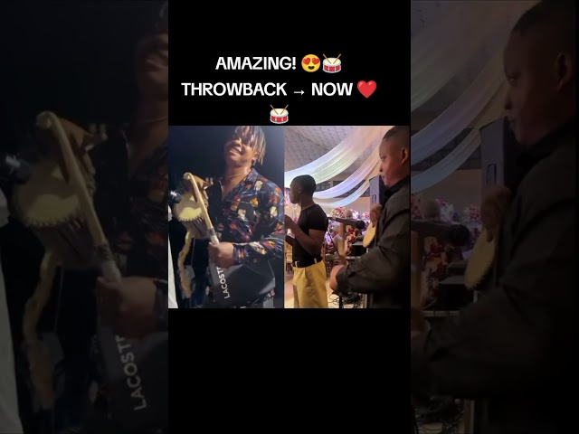 THROWBACK → NOW ❤️🥁#TalkingDrum #TalkingDrummer #Drummer #Throwback #Shorts