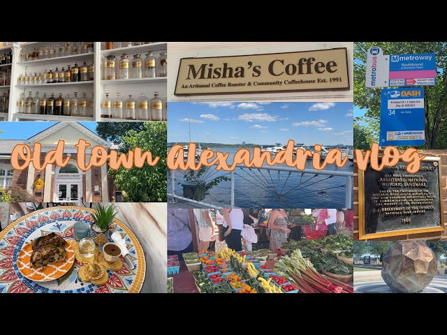 Exploring Old Town Alexandria vlog | historic buildings, waterfront, local coffee, and more!
