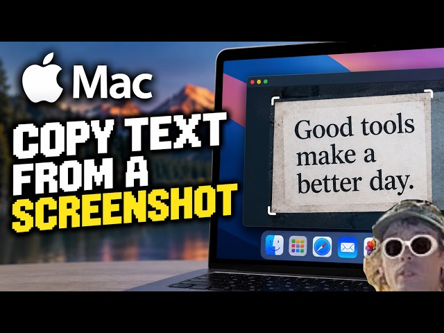 How to Copy TEXT from a SCREENSHOT on Mac - No Application Needed!