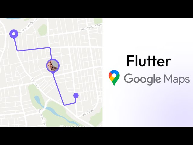 Flutter Google Map with Live Tracking, Custom Marker & Directions