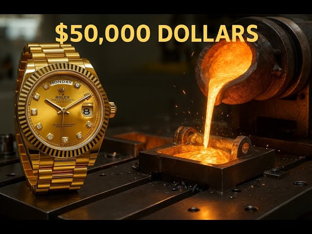 Inside the Rolex Gold Factory: How a $50,000 Rolex Is Made (Full Process)