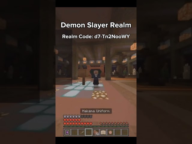 Demon Slayer Minecraft Bedrock Realm #shorts