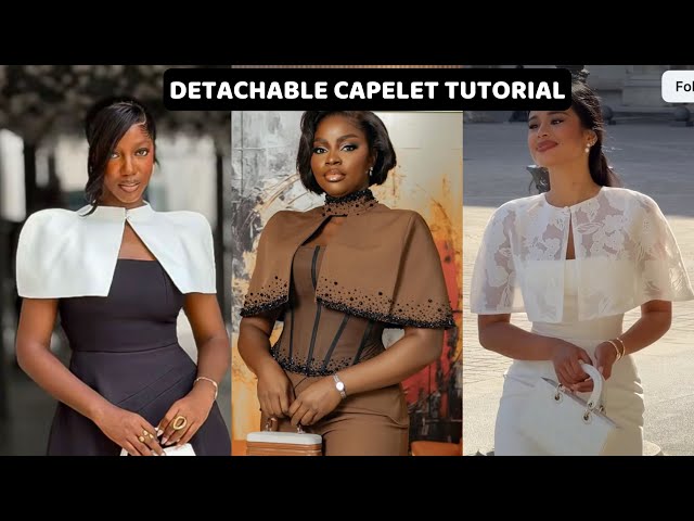 How to Make a Detachable Capelet | Beginner Friendly Shoulder Cape | Step-by-Step Tutorial