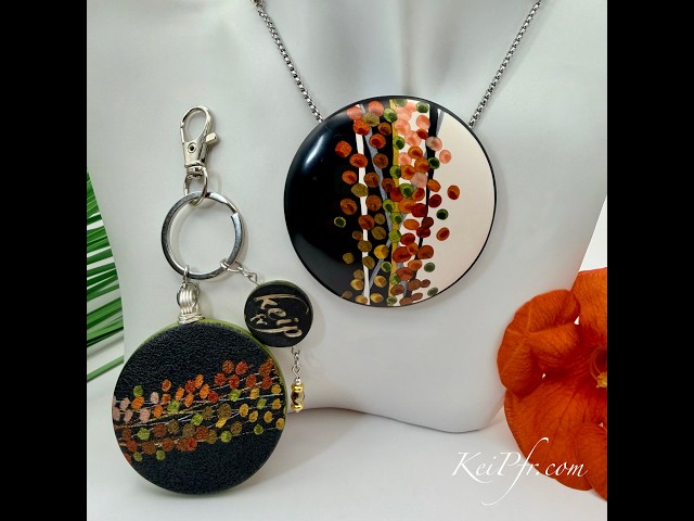 Polymer Clay 'Autumn Drift' - Cernit metallics & Mica Shift Dots Tutorial