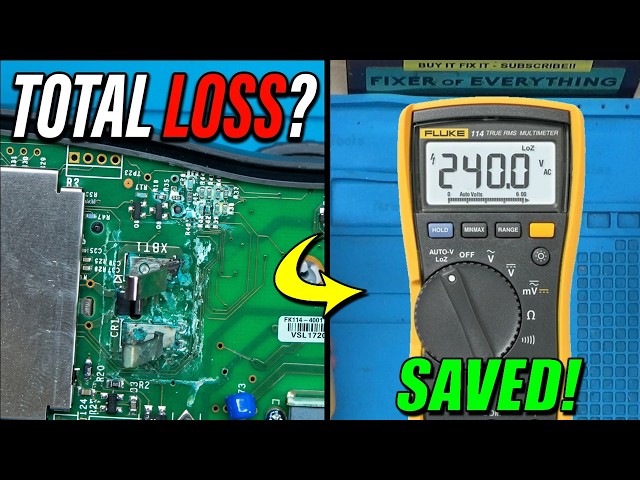 Viewers Water Damaged + Corroded Fluke114 Multimeter Repair!