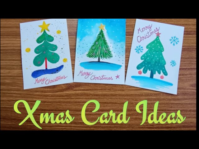 3 Easy🎄 Christmas Card ideas | Christmas greeting cards | how to make Christmas greeting card