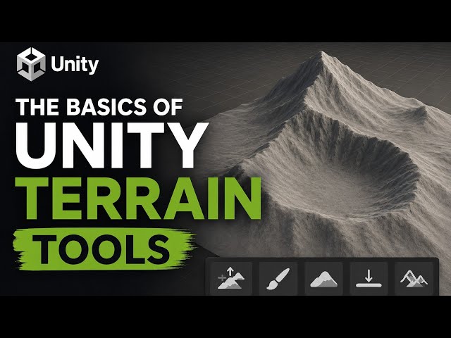 The Basics of Unity Terrain Tools (How to build a 3D Low Poly RPG for Beginners #4)