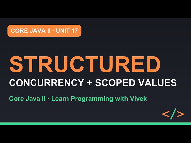 Core Java II: Structured Concurrency and Scoped Values | Unit 17