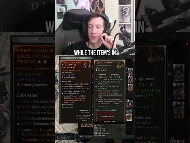 Diablo 4 - Leoric’s Crown + Gem Strength