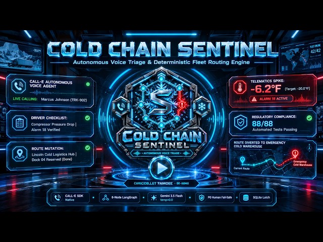Cold Chain Sentinel: Autonomous Voice Triage Engine for Cold-Chain Logistics | LangGraph&Call-E Demo