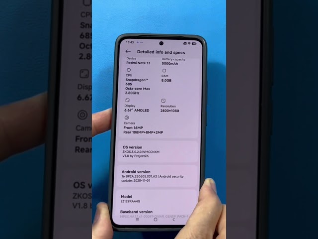 Install ZKOS 3 Redmi Note 13