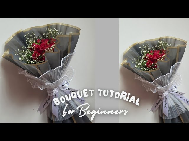 Easy & Professional Rose Bouquet with Just 10 Flowers || Flower Wrapping Techniques