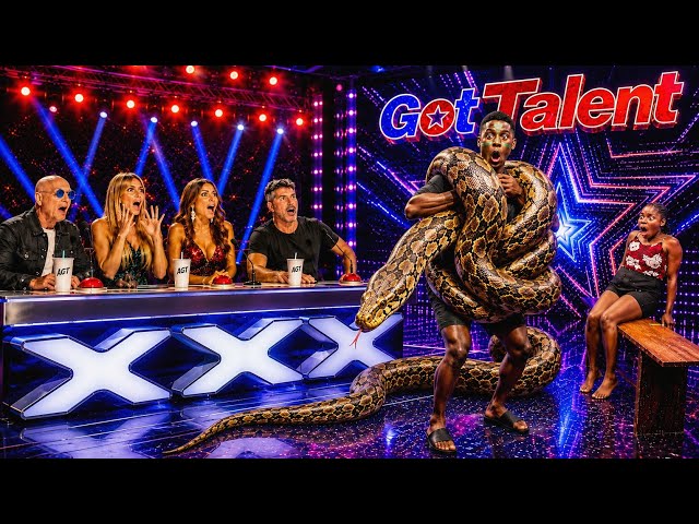 He Carried a Giant Python… The Judges Couldn’t Believe It! 😱🐍 | AGT Magic 🇺🇸🇬🇧🇦🇺