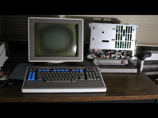 Repairing monitor cataracts on a Burroughs B21 / Convergent AWS Vintage Computer CRT Tube