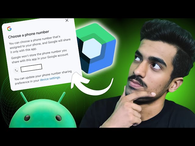 Phone Number Hint functionality complete implementation in Jetpack Compose | Google Auth APIs