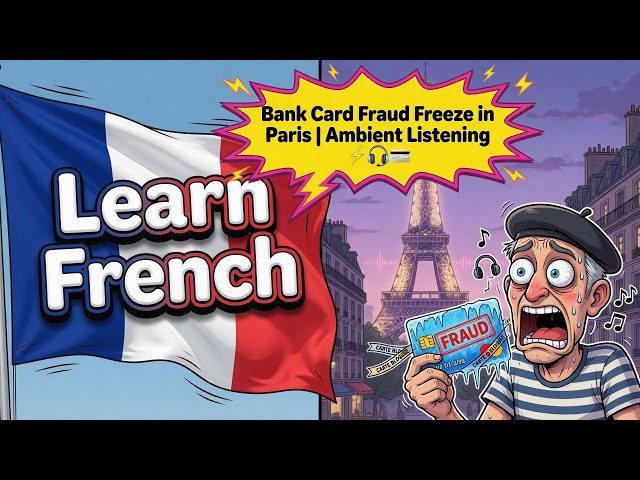 [FR] Learn French: Bank Card Fraud Freeze in Paris | Ambient Listening | Ambient Listening