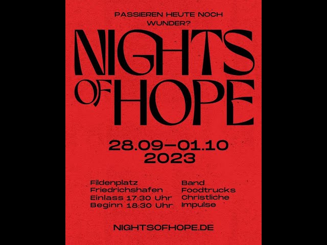 Nights of HOPE Friedrichshafen (Samstag Abend) 1/2