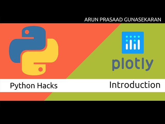 Python Hacks : Data Visualization using Plotly - Introduction