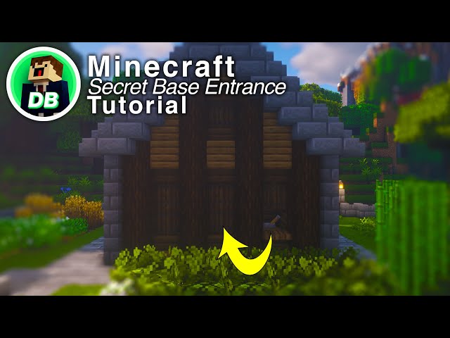NEW Minecraft Secret Base Entrance Design Tutorial!
