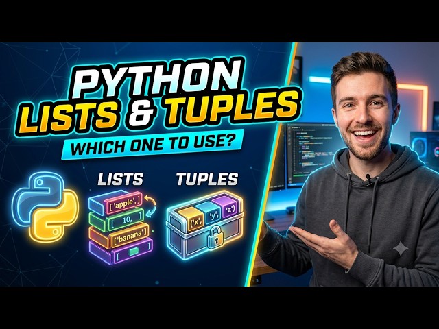 [English] Python Lists & Tuples Explained for Beginners 🐍 | Lists vs Tuples | Python Tutorial 2026