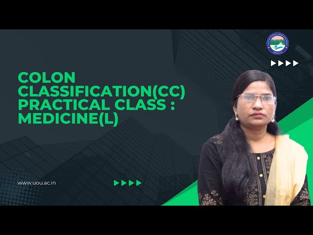 Colon Classification CC Practical class Medicine || Mrs. Preeti Sharma || @Libarary