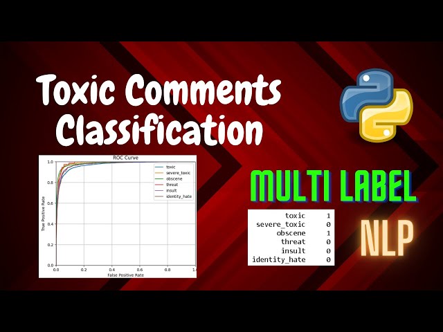 Toxic Comment Classification | Multi Label | NLP | Python